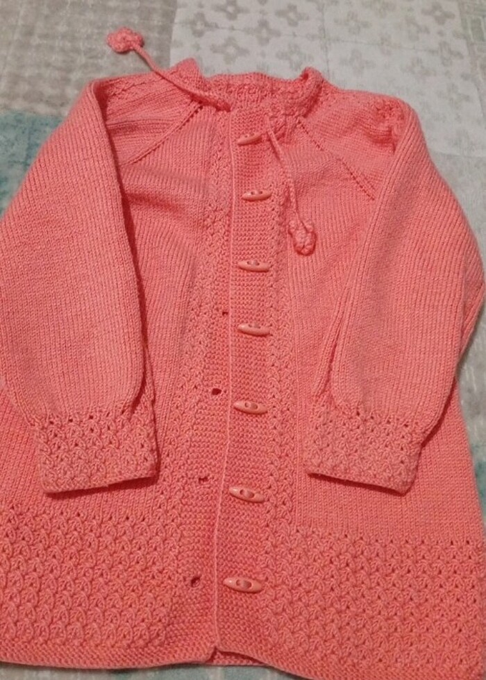 El örgüsü kız çocuk hırka 6 7 yaş  - Görsel 3