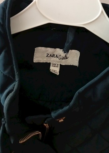 Zara marka lacivert çok şık kız çocuk mont - Görsel 5