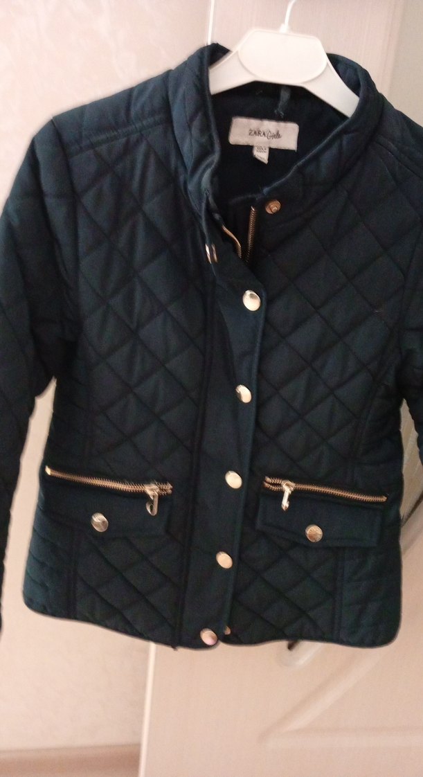 Zara marka lacivert çok şık kız çocuk mont - Görsel 3