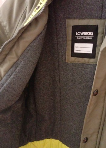 Düğmeli Yeşil Erkek Çocuk Kaban - Görsel 5