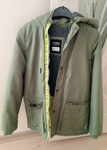 Düğmeli Yeşil Erkek Çocuk Kaban - Görsel 2