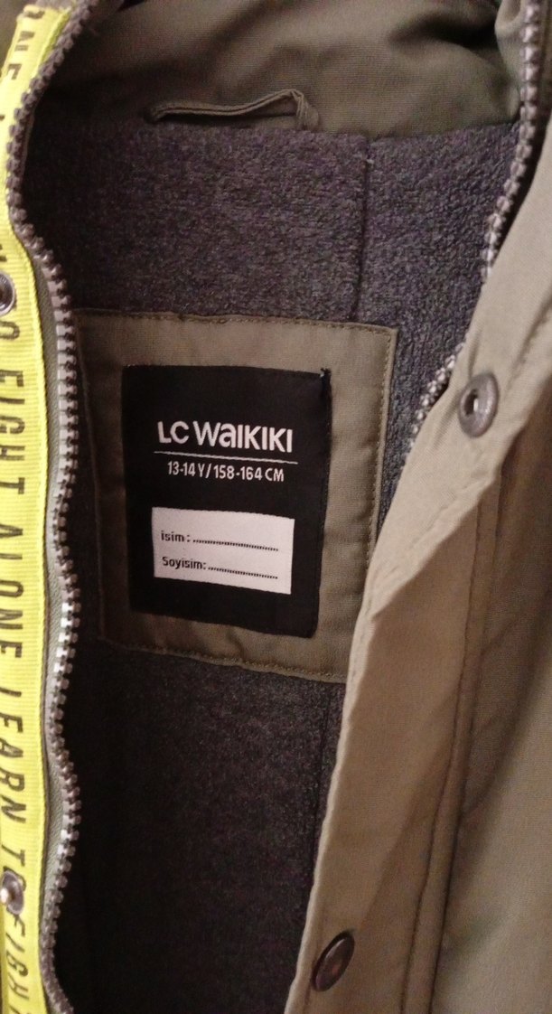 Düğmeli Yeşil Erkek Çocuk Kaban - Görsel 3