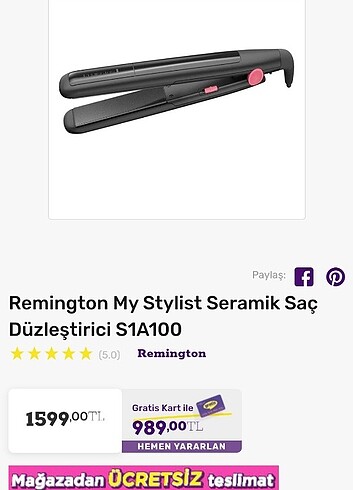 Remington saç düzleştirici