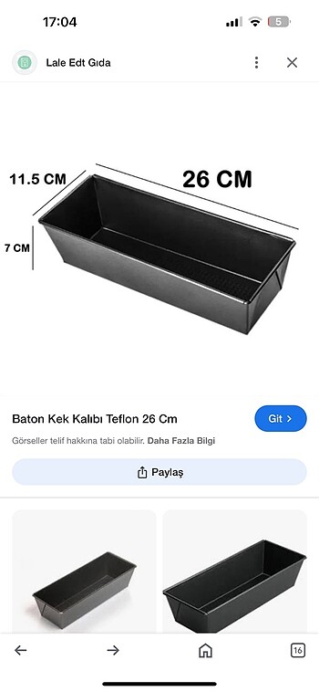 Diğer Baton kek kalıbı