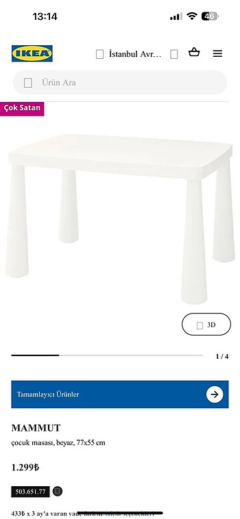 Ikea İKEA Masa sandalye
