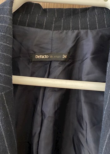 Düğmeli Lacivert Kadın blazer  Ceket - Görsel 2