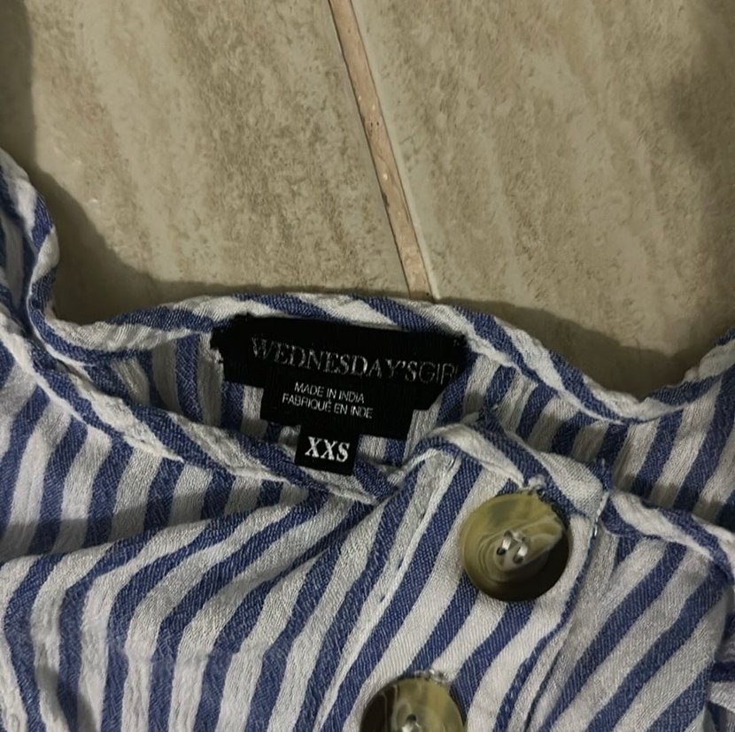 Düğmeli Çizgili Kadın Bustiyer ve Mini Etek Takımı - Görsel 4