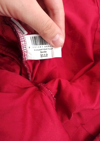 Bordo Nakışlı Bebek erkek Tulumu - Görsel 5