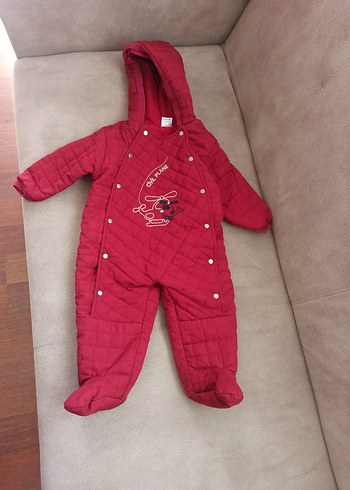 Civil Bordo Nakışlı Bebek erkek Tulumu