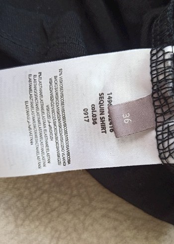s Beden siyah Renk Siyah Nakışlı boncuklu Bluz