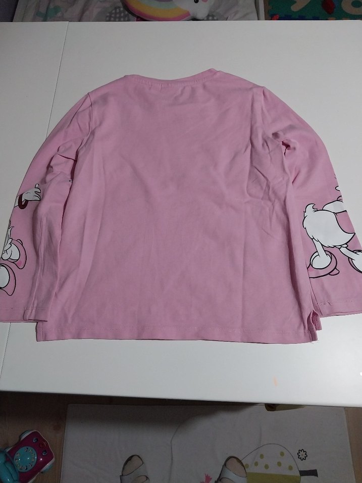 Pembe Uzun Kollu Disney Minnie mouse Kız Tişörtü - Görsel 4