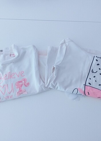 2 adet bebek sweatshirt. Yeni