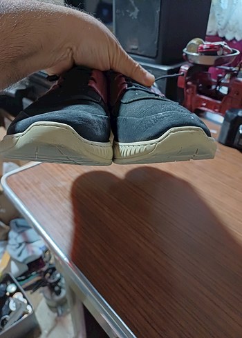 Bordo Siyah Erkek Spor Ayakkabı Bağcığı - Görsel 2