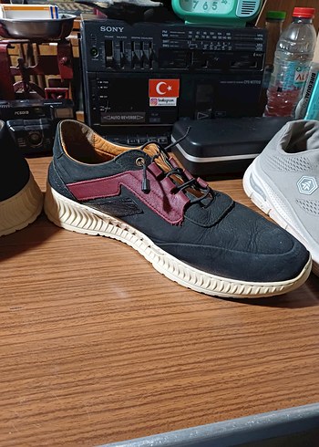 Bordo Siyah Erkek Spor Ayakkabı Bağcığı - Görsel 6