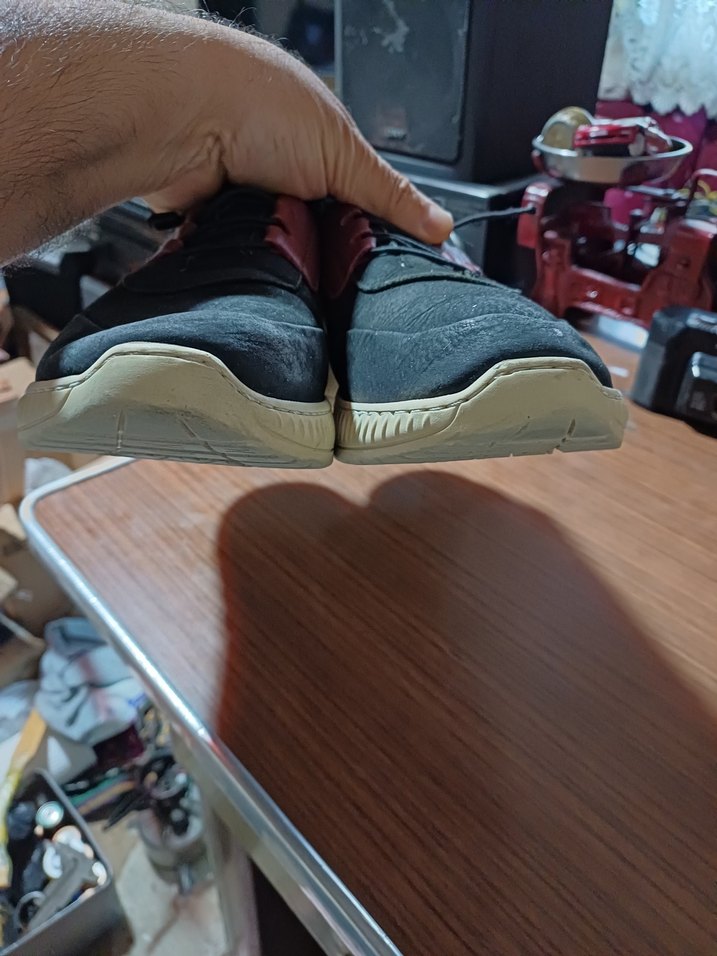 Bordo Siyah Erkek Spor Ayakkabı Bağcığı - Görsel 2