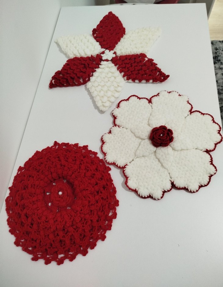 Renkli Kırmızı Banyo Süngeri Seti - Görsel 3