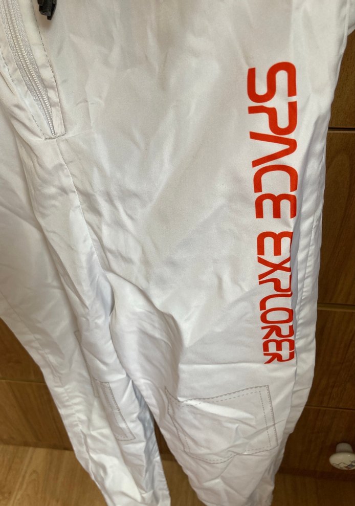 Beyaz NASA Temalı Çocuk Astronot Kostümü - Görsel 5