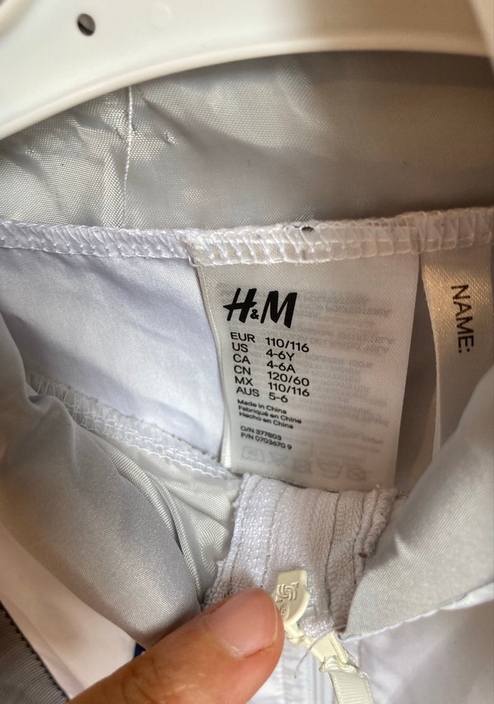 Beyaz NASA Temalı Çocuk Astronot Kostümü - Görsel 3