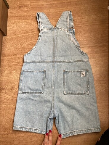 4 Yaş Beden mavi Renk Zara kot kısa tulum