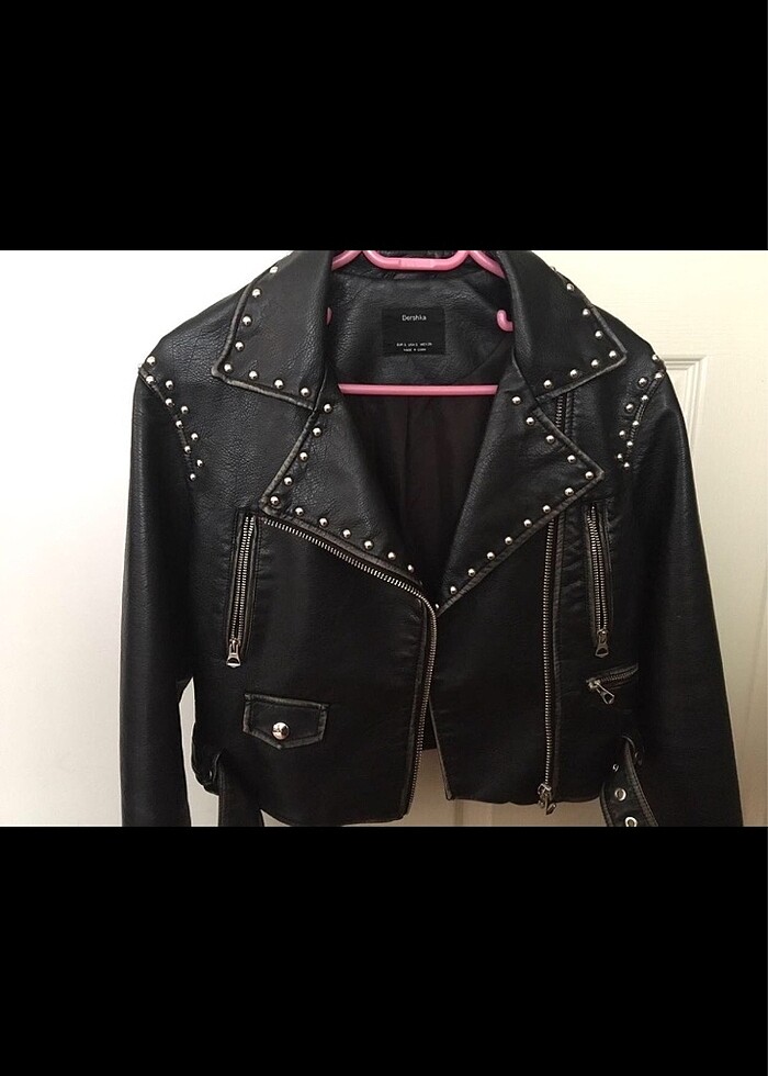 Bershka deri ceket - Görsel 2