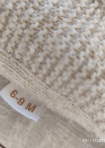 Bebek Erkek Örgü Tulum Kapüşonlu - Görsel 3