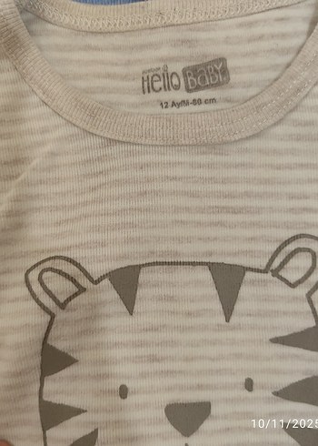 6 adet hellobaby marka bebek zıbın - Görsel 6