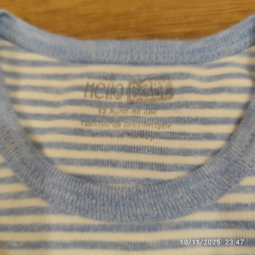 6 adet hellobaby marka bebek zıbın - Görsel 5