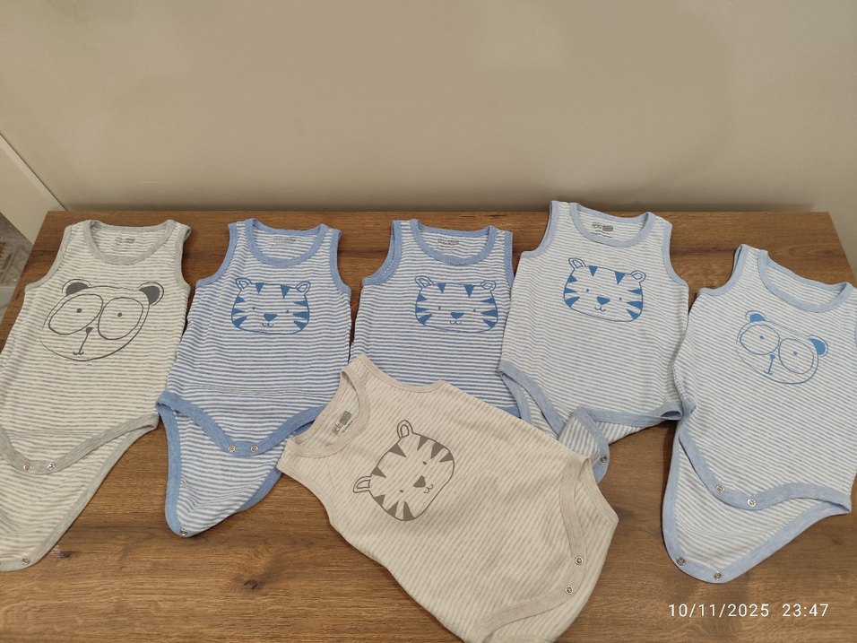 6 adet hellobaby marka bebek zıbın - Görsel 2