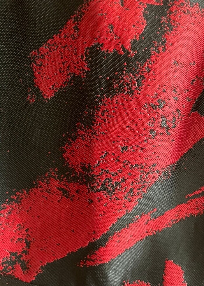 Kırmızı siyah elbise - Görsel 5