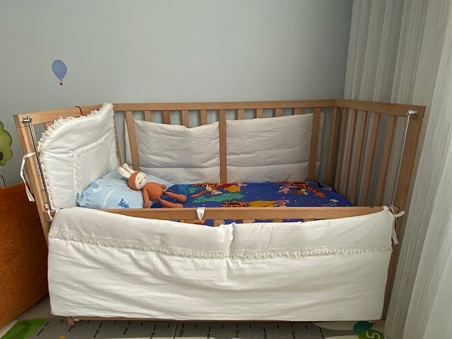 DOĞAL AHŞAP SALLANIR ANNE YANI BEŞİK 60*120cm