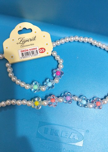 Renkli Boncuklu Çocuk Takı Seti - Görsel 4