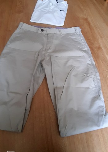 Bej Regular Fit Erkek Pantolon 48 beden