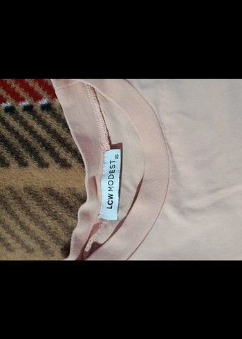 Kız Çocuk Bej Düğmeli Uzun Kollu Tişört - Görsel 3