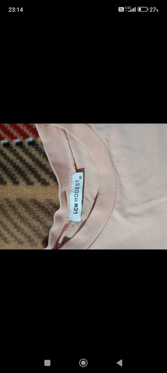 Kız Çocuk Bej Düğmeli Uzun Kollu Tişört - Görsel 3