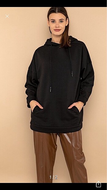 garzia siyah sweatshirt
