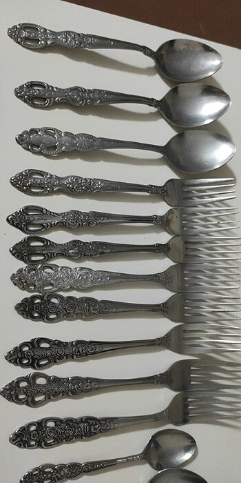 Antika çatal kaşık  - Görsel 9