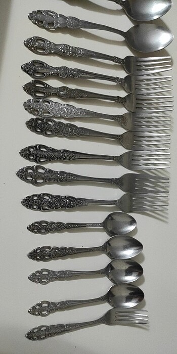 Antika çatal kaşık  - Görsel 10