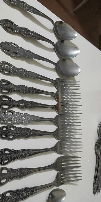 Antika çatal kaşık  - Görsel 11