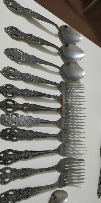 Antika çatal kaşık  - Görsel 13