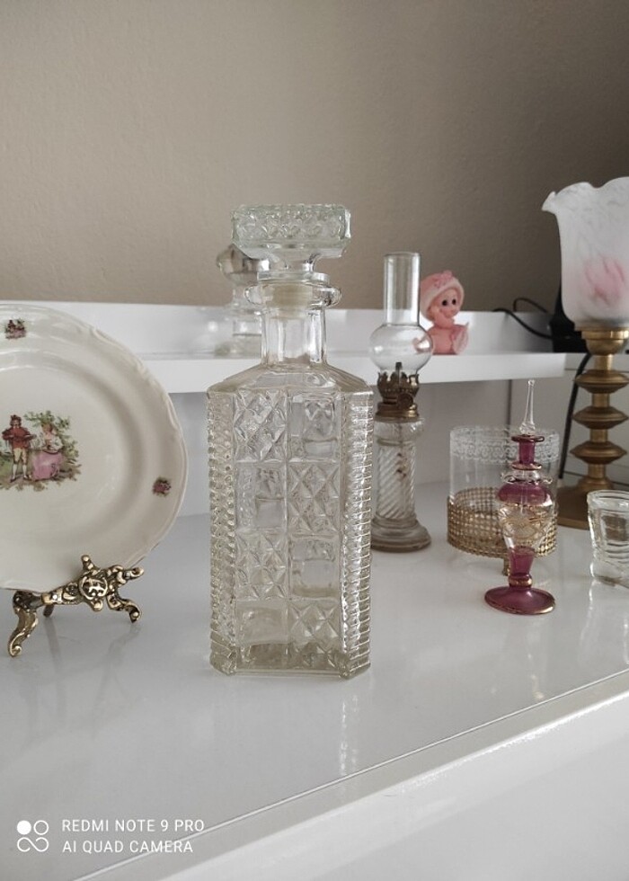 Antika karaf şişe cam - Görsel 2