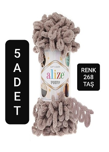 5 Adet Alize Puffy 