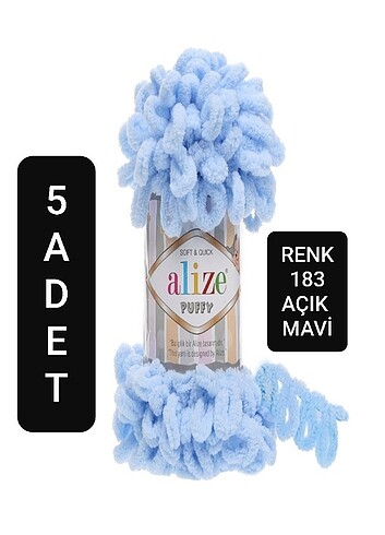 5 Adet Alize Puffy