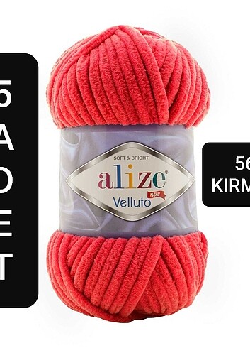 5 Adet Alize Velluto Kadife İp 