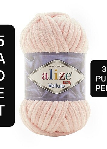 5 Adet Alize Velluto Kadife İp 