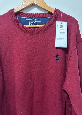 Bordo Erkek Triko Bisiklet Yaka Kazak - Görsel 2