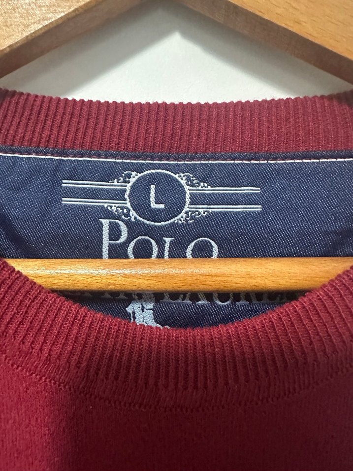 Bordo Erkek Triko Bisiklet Yaka Kazak - Görsel 3