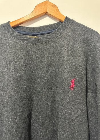 Gri Polo Erkek Sweatshirt Uzun Kollu - Görsel 2
