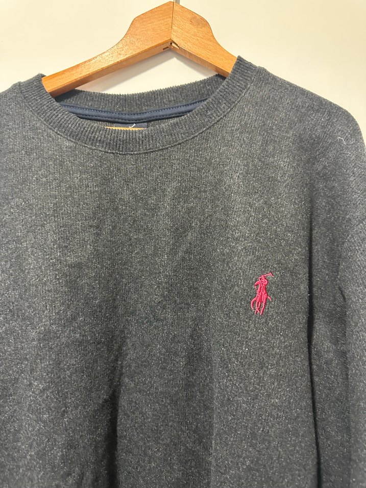 Gri Polo Erkek Sweatshirt Uzun Kollu - Görsel 2