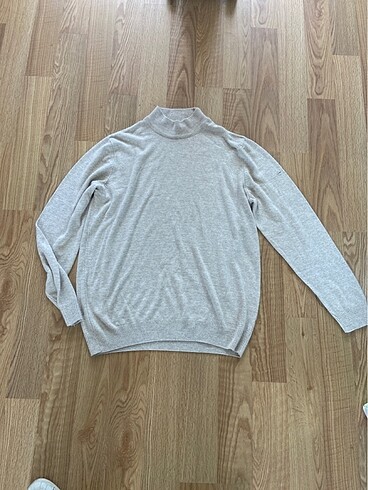 Diğer Taş rengi oversize kazak