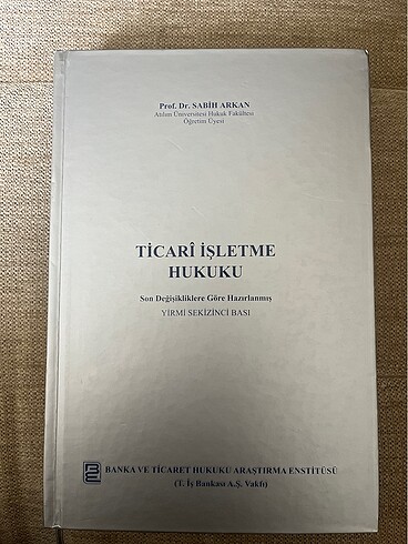 Ticari İşletme Hukuku Sabih Arkan